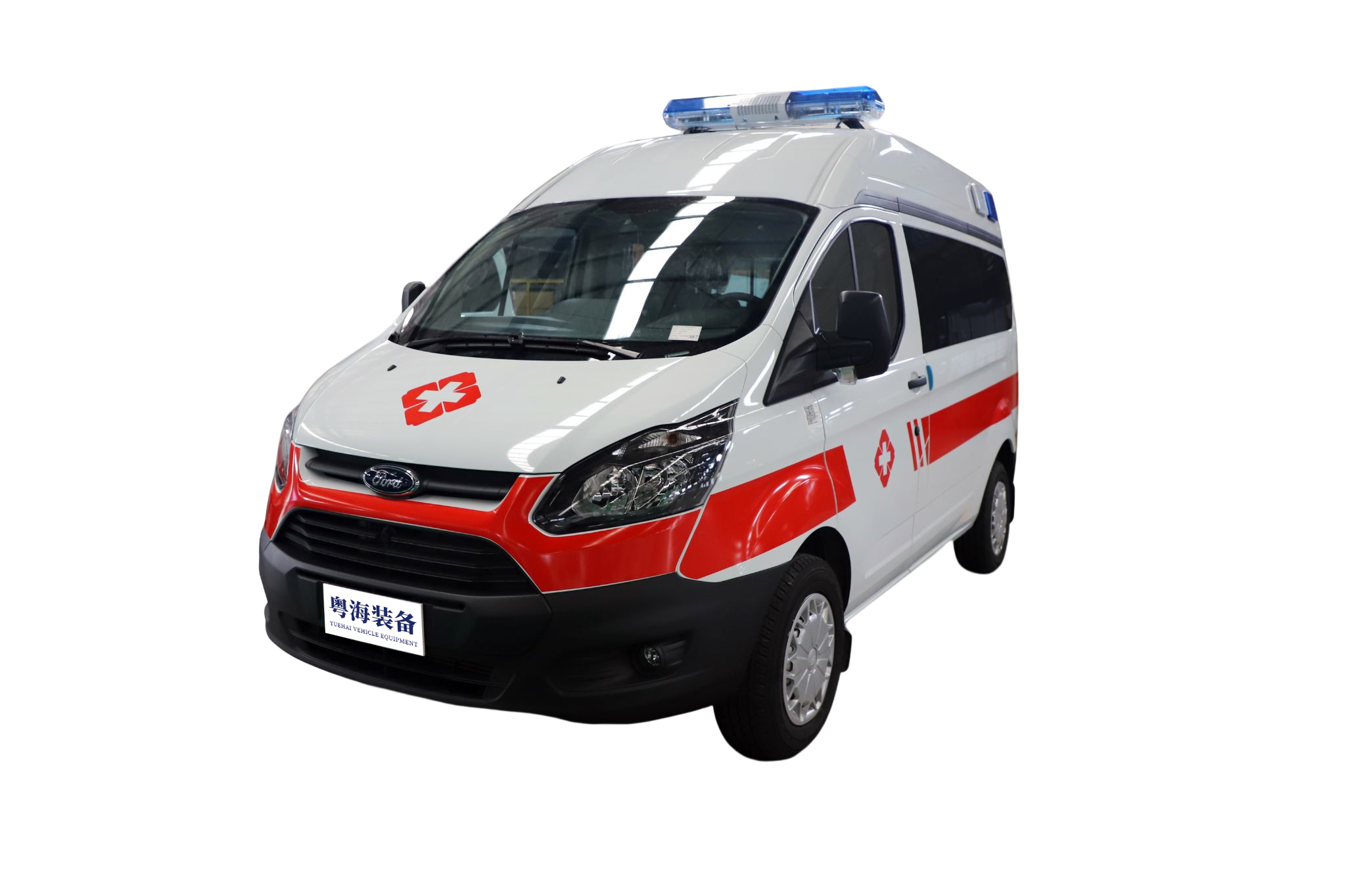 福特V362短轴中顶救护车